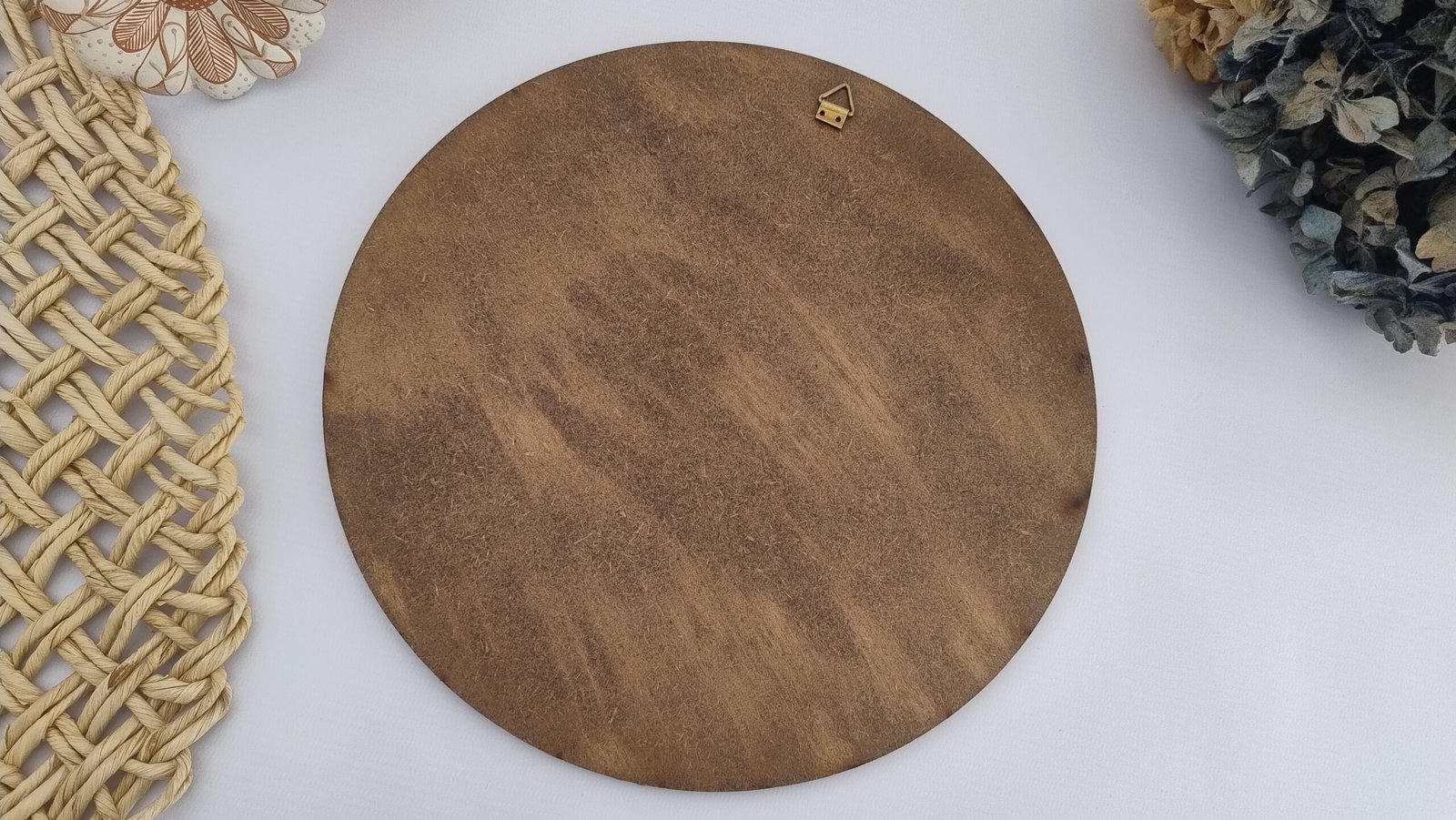 Mandala Amarela Decorativa “Bem Vindo” — MDF, Quilling, Espelhos e Pontilhismo (25cm) - Imagem 4