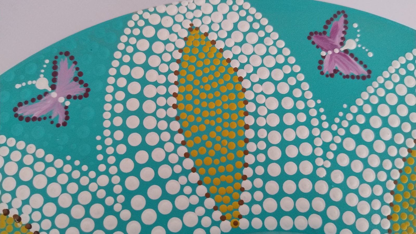 Mandala Florescer • Pontilhismo com Quartzo Verde (28,5 cm) - Imagem 9