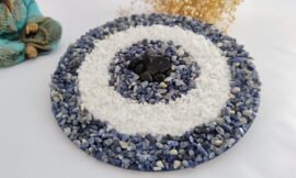 Mandala Olho Grego em Pedras: Proteção, Beleza e Significado para o Seu Lar